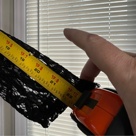 Vintage Vamp Longline Long Sleeve Black Lace Open Front Kimono Duster Coverup 1X - Picture 9 of 10